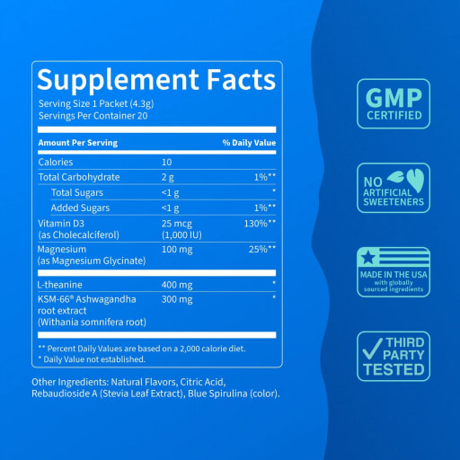 Supercalm Drink Mix (Blue Coconut)