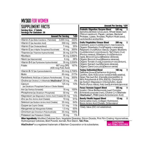 MV360 For Women Multivitamin