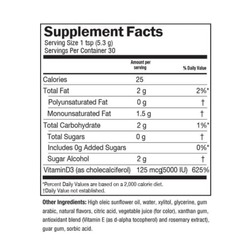 Seriously Delicious Vitamin D3 (Strawberry Milkshake)