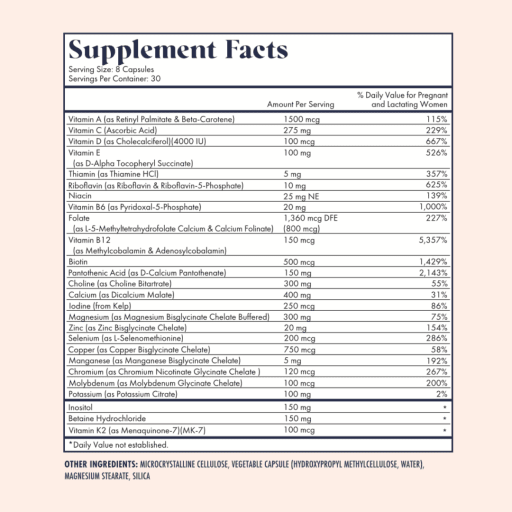 Women's Prenatal Multivitamin (Lemon Essence)