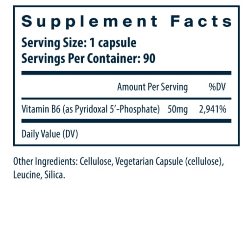 Pyridoxal-5 Phosphate 50 mg