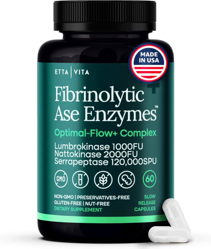 Nattokinase witth Lumbrokinase and Serrapeptase