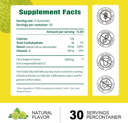 Citrus Bergamot Cholesterol Gummies