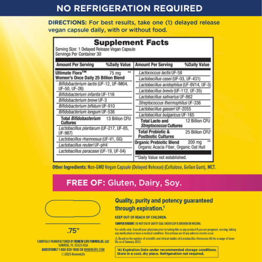 Ultimate Flora Women's Care 25 Billion CFU