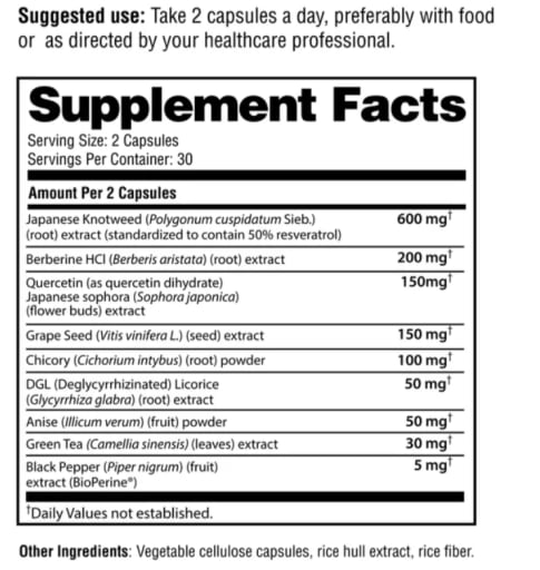 Resveratrol Berberine + Quercetin