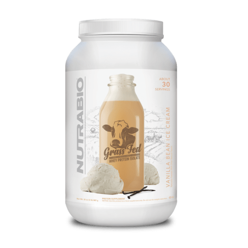 Grass Fed Whey Protein Isolate Powder (Vanilla)