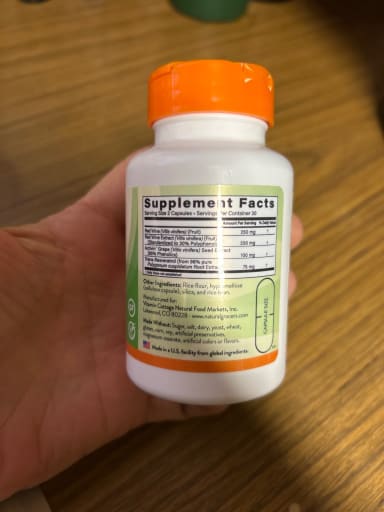 Natural Trans-Resveratrol