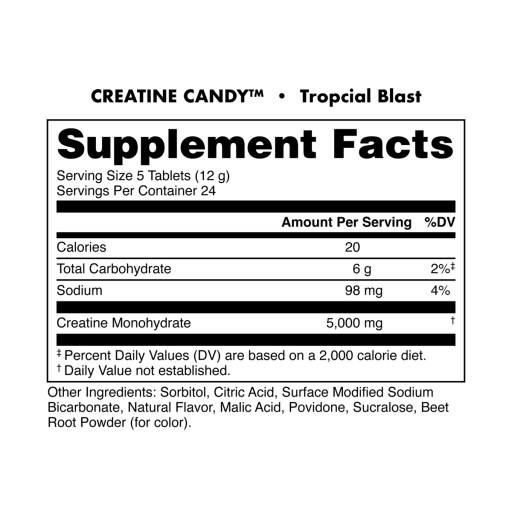 Creatine Candy (Tropical Blast)