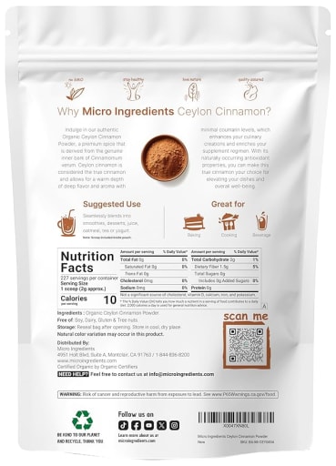 Organic Ceylon Cinnamon Powder
