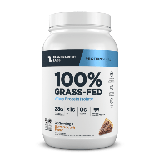100% Grass-Fed Whey Protein Isolate (Butterscotch Pecan)