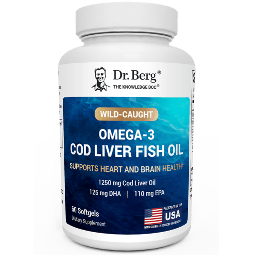 Wild-Caught Omega-3 Cod Liver Fish Oil