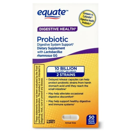 Equate Probiotic Digestive System Support Delayed Release Capsules