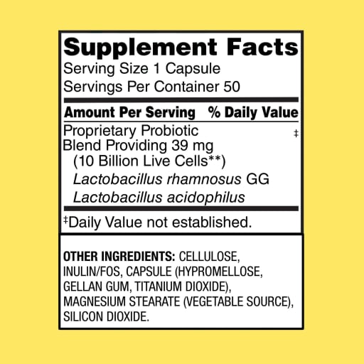 Equate Probiotic Digestive System Support Delayed Release Capsules