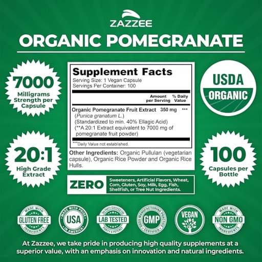 Organic Pomegranate 20:1 Extract