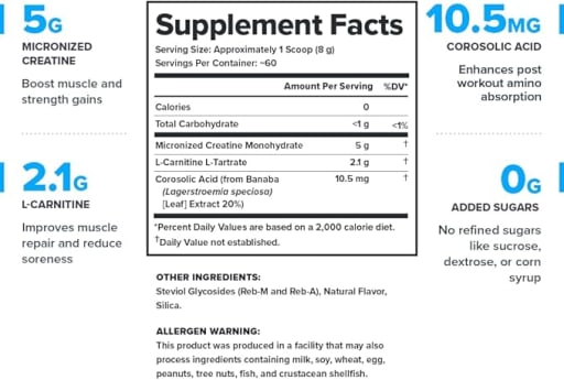 Recharge Post-Workout Creatine (Unflavored)