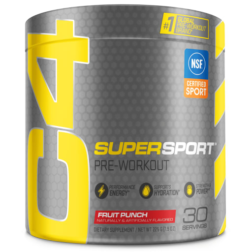C4 Super Sport Preworkout Powder (Fruit Punch)