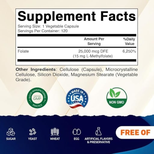 Methyl Folate 15 mg