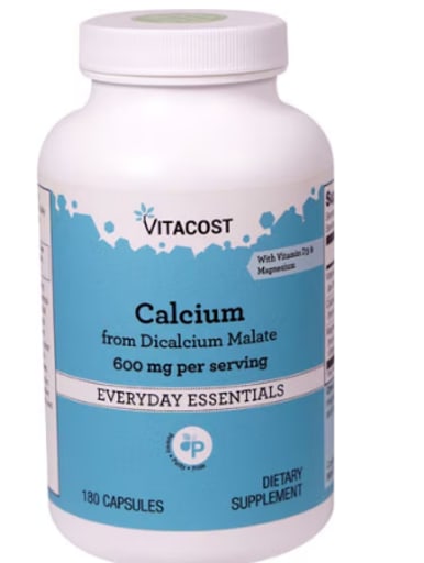 Calcium from Dicalcium Malate 600 mg