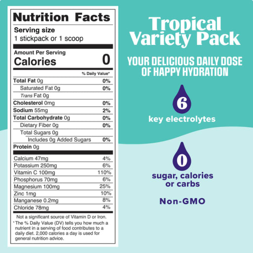 6 Essential Electrolytes (Tropical Variety Pack)