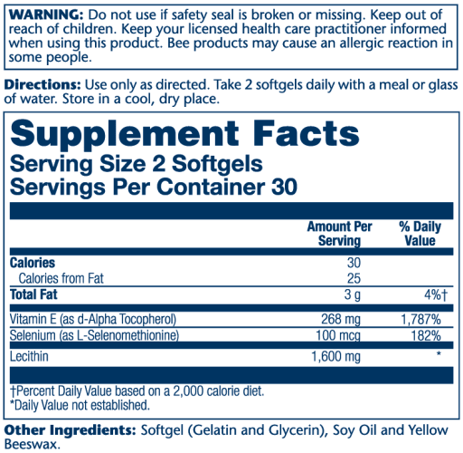 Bio Vitamin E + Selenium 268mg