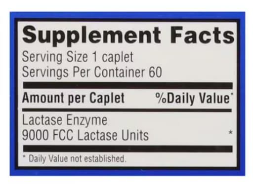 Fast-Acting Lactase Enzyme