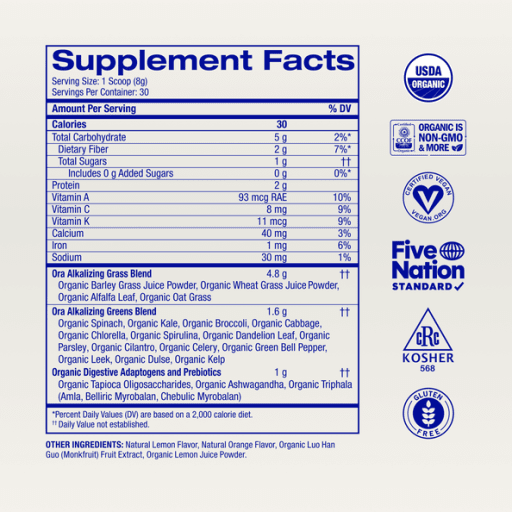Superfood Greens Powder (Orange)