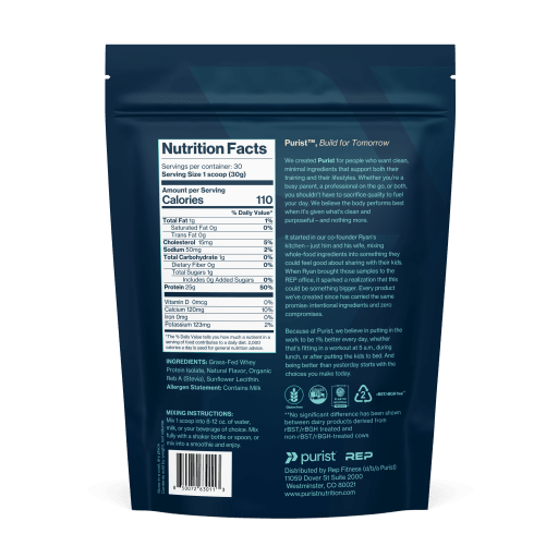 Grass-Fed Whey Protein Isolate (Vanilla Bean)
