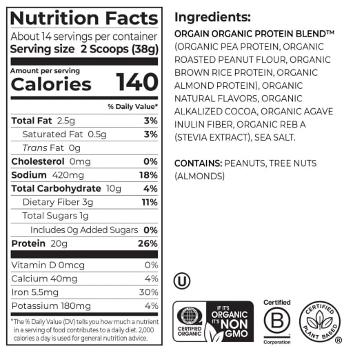 Nut Butter Protein (Dark Chocolate Peanut Butter)
