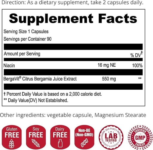 Bergavit Citrus Bergamot 550 mg