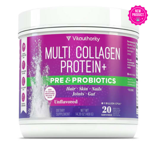 Multi Collagen Protein+ Pre & Probiotics