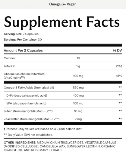 Women's Omega-3+ Vegan