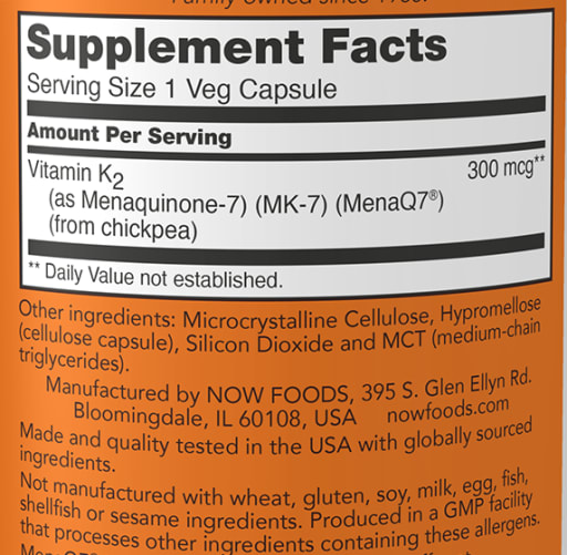 MK-7 Vitamin K-2 Extra Strength - 300 mcg