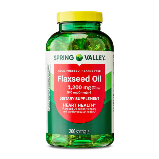 Cold-Pressed Flaxseed Oil 1200 mg