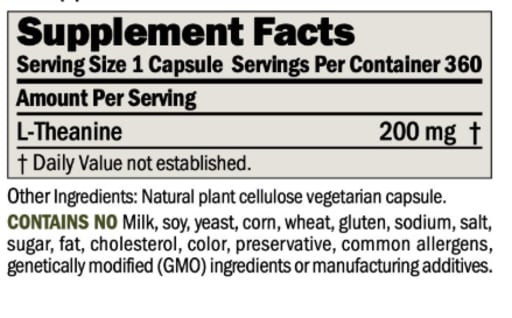Theanine 200 mg