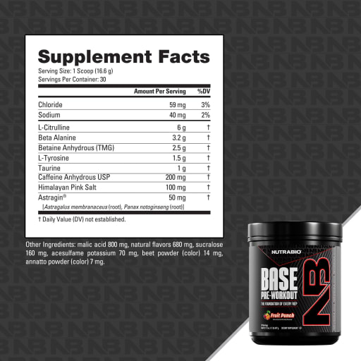 Base Pre-Workout (Fruit Punch)