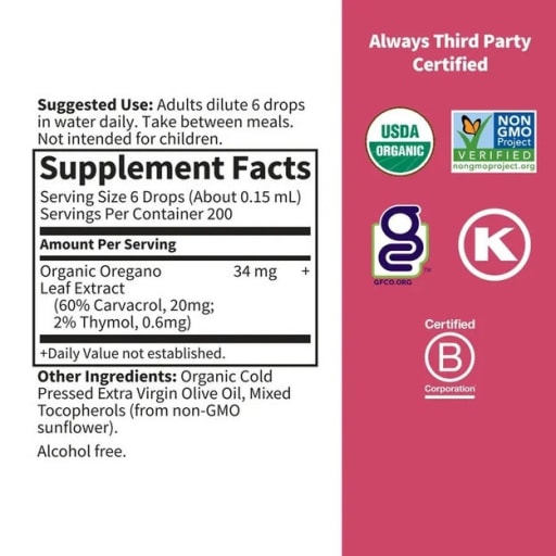 Oil of Oregano Seasonal Drops