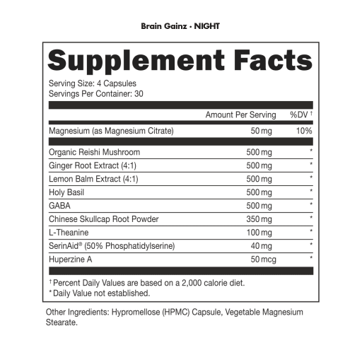 Brain Gainz Night Use