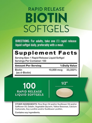 Rapid Release Biotin 10000 mcg