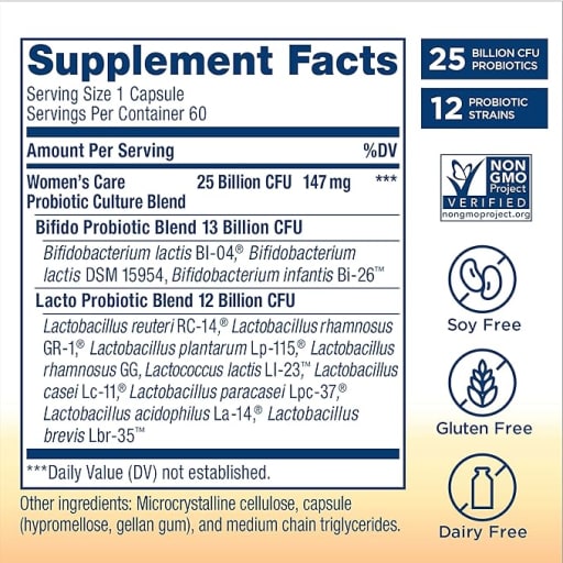 Women's Care Probiotic 25 Billion CFU