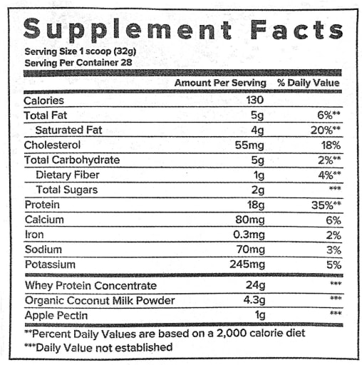 Fuel Whey Protein Powder (Coconut)