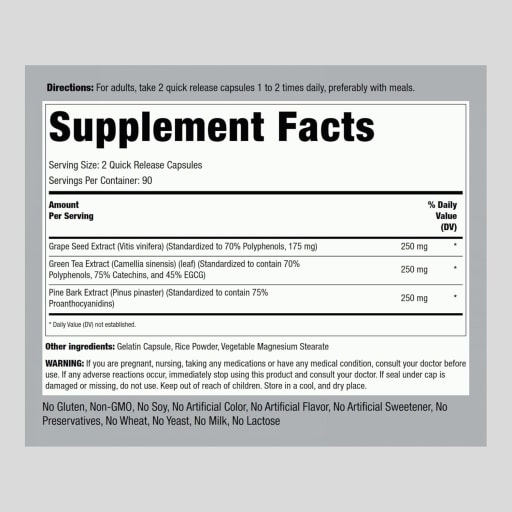 Grape Seed Green Tea Pine Bark Complex
