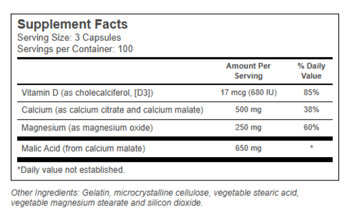 Calcium Magnesium & Vitamin D3