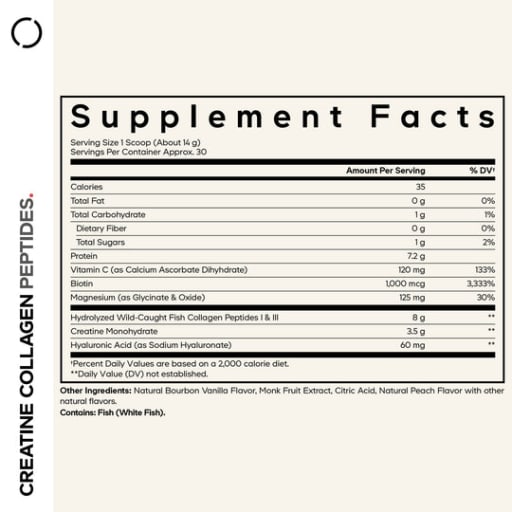 Creatine Collagen Peptides (Vanilla)