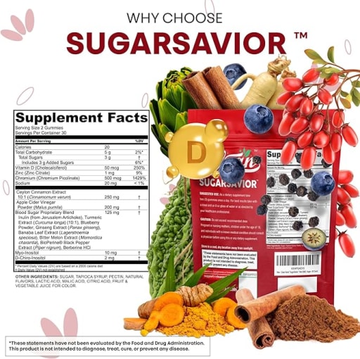 Sugar Savior Blood Sugar Gummies