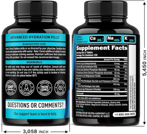 Electrolyte Hydration Tablets
