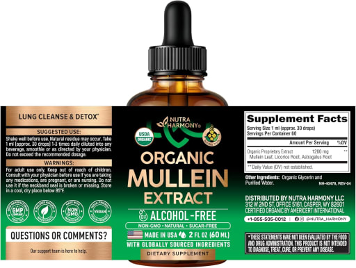 Organic Liquid Mullein Extract