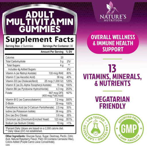 Multivitamin Gummies (Raspberry)