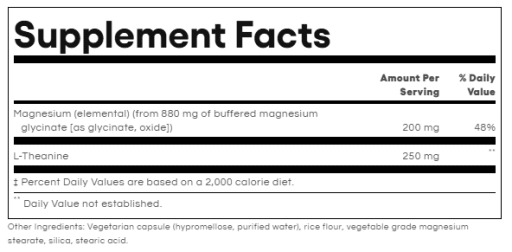 Magnesium Glycinate plus L-Theanine