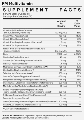 PERFORMANCE MULTIVITAMIN PM