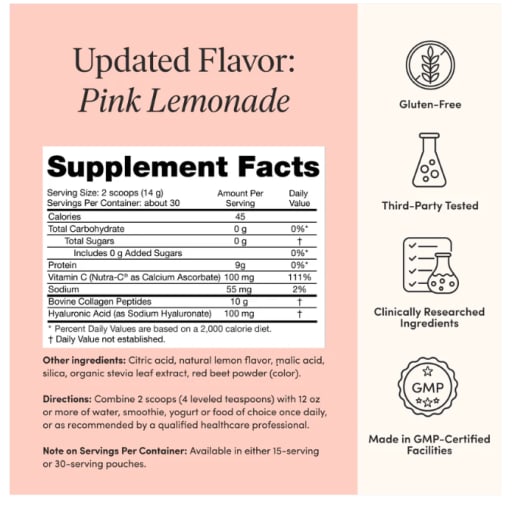 Skin & Bone Collagen (Pink Lemonade)